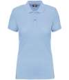 WK275 WK Designed to Work Ladies Anti-Bacterial Piqué Polo Shirt sky blue colour image